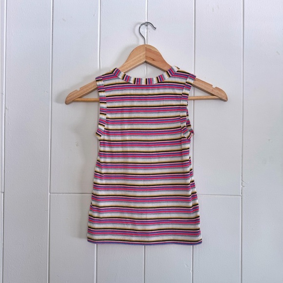 Ribbed Striped Tank Top - Women's Size Small - Picture 3 of 3